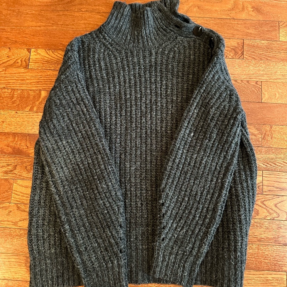 J. Crew Charcoal Turtleneck Sweater